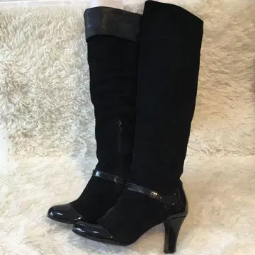 JlLLby JILLSTUART 블랙 스웨이드 롱 부츠 23.5cm