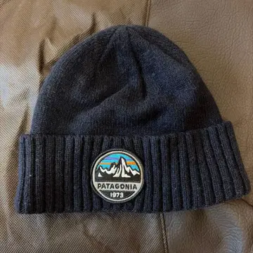 PATAGONIA 니트 모자 다크 블루