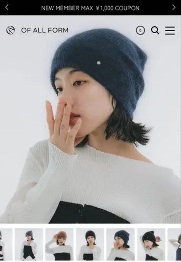 미사용 새상품 [ OAF ] 비니 NAVY