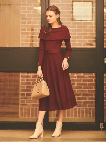 미인백화 게재품 노엘라 (Noela) 니트 원피스 Free 사이즈