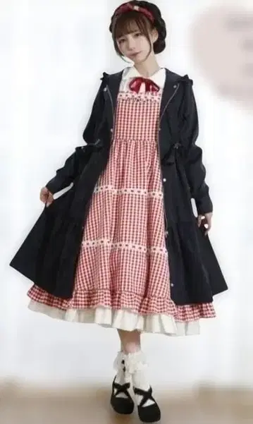 미나카타 유이 미나유이 네이비 다크 네이비 티어드 마운틴 후드티 새상품