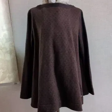 45R의 저지 플라노 튜닉과 코튼 판초