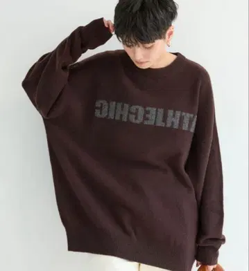 밴야드 스톰 로고 니트