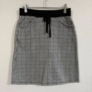 [ UNIQLO ] (M) 체크 무늬 미니 타이트 스커트/모노톤/캐주얼