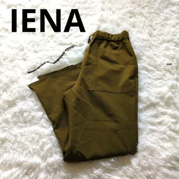 IENA 이에나 워셔블 플레어 이지 팬츠 허리밴딩 카키 38 일본제