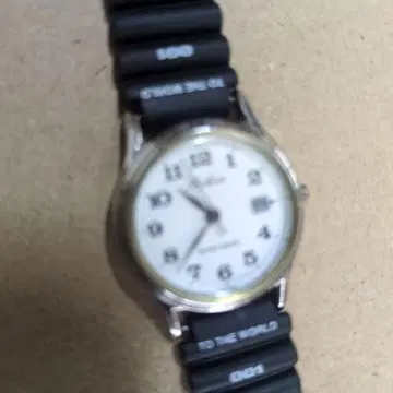 작동품. 캐주얼 쿼츠 손목시계 블랙