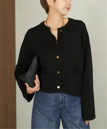 Plage Metal Button 니트 자켓