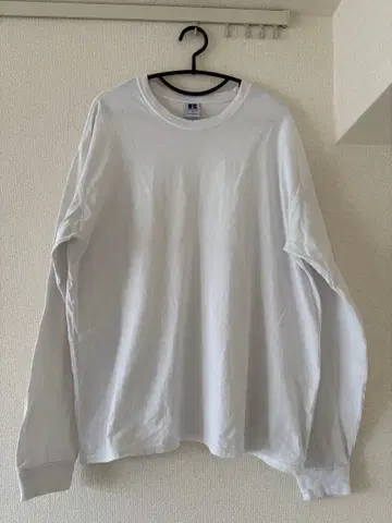 러셀 애슬레틱 XL 화이트 긴팔 티셔츠