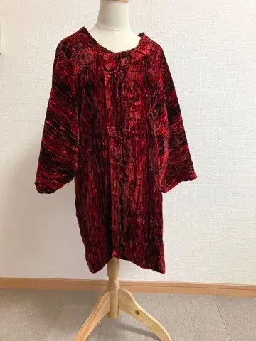 일본 의류 코트 벨로아풍 벨벳풍