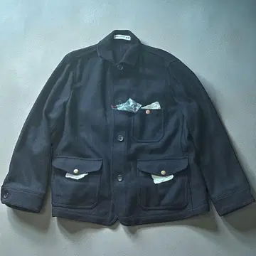 택 포함 미사용품 유니클로 x INES 매키노 자켓 네이비 XL