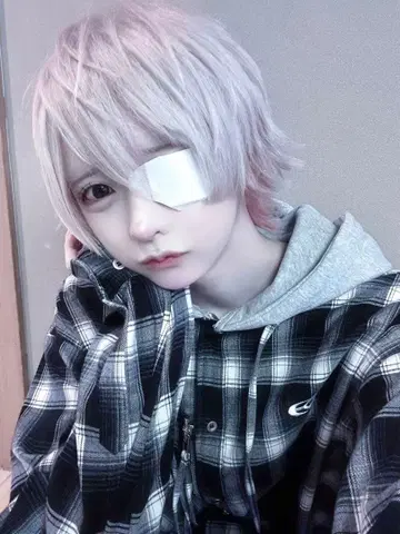 [ 하야테 착용 ] OY 후드 부착 체크 셔츠 후드티