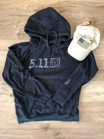 5.11 Tactical Series 블랙 후드티 세트