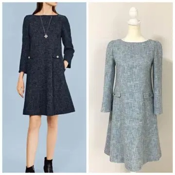 신상 새상품급 FOXEY 폭시 워셔블 트위드 현행 원피스