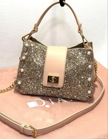 [ 미사용 ] 다이애나 DIANA 숄더백 반짝이는 글리터 BAG