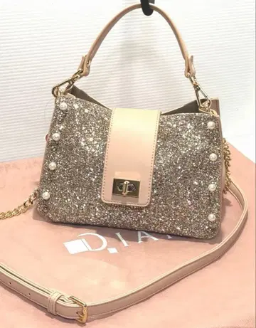 [ 미사용 ] 다이애나 DIANA 숄더백 반짝이는 글리터 BAG