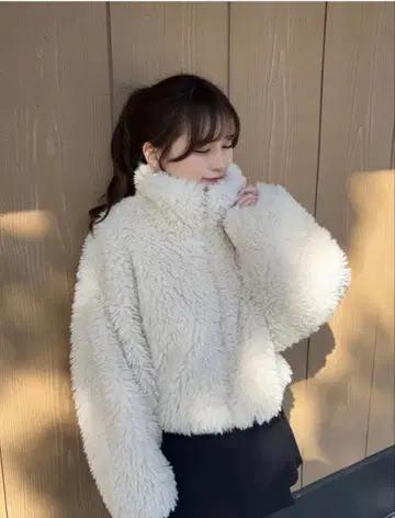 시 퍼 숏 기장 블루종