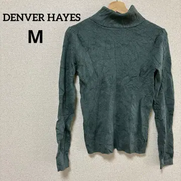 새상품급 DENVER HAYES [ M ] 터틀넥 니트 스웨터 그린