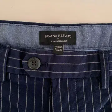 BANANA REPUBLIC 슬림 테이퍼트 핏 29X30 슬랙스