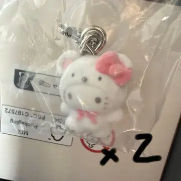 산리오 캐릭터즈 메지루시 액세서리 후와후와 스노우 헬로키티