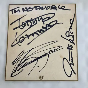 TM NETWORK 사인 색지 레어