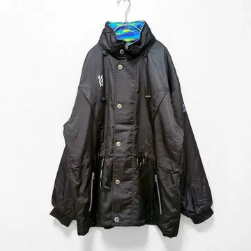 미즈노 SUPER STAR 나일론 자켓 M 상당 블랙 자수 포함