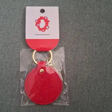 미야쿠미야쿠 원형 PU 가죽 키링