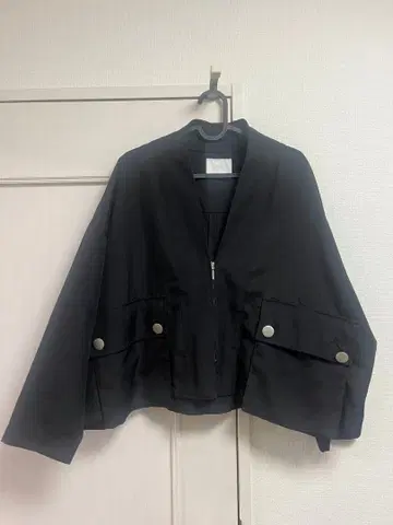 HARE 노카라 자켓 블랙