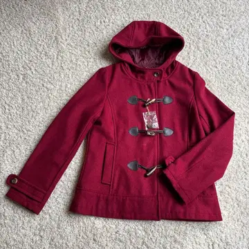 더플 코트 와인 레드 M 사이즈