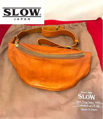 SLOW 가죽 힙색 바디백