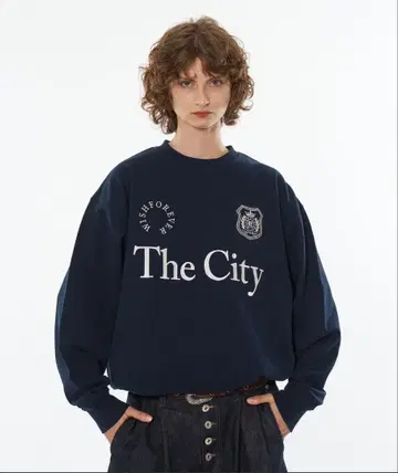The City 네이비 긴팔 트레이닝복
