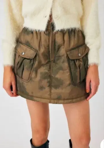 MOUSSY PUFFER WORK 미니 스커트