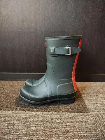 HUNTER 블랙 롱 부츠 레인 슈즈