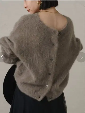 라운지 드레스 퍼 캐시미어 2WAY 니트 모카