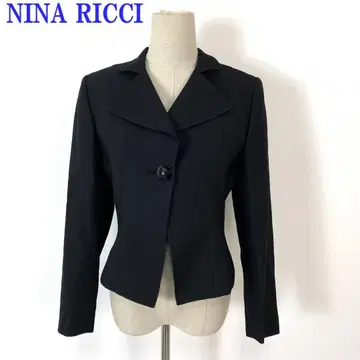 니나리치 테일러드 자켓 블랙 울 실크 9 C4807