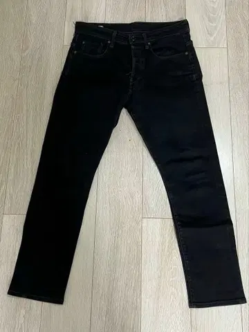 G-STAR RAW 3301 테이퍼드 데님 블랙 W31