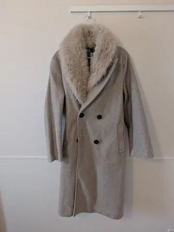 ZARA 베이지 더블 브레스트 롱 코트 M