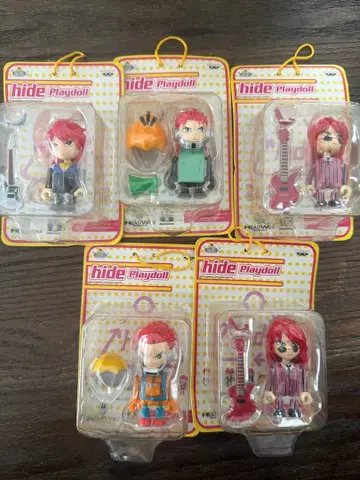 hide 격자 무늬 인형 5개 세트