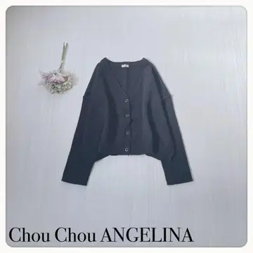 [ 여리여리해 보이는 ] 스크런치 앙젤리나 니트 가디건 오버 사이즈