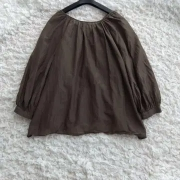 [ FRAMe WORK ] 시어 개더 블라우스 F 코튼 실크