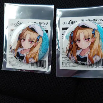 FGO 로손 콜라보 '엘레쉬키갈' 캔 배지 2개
