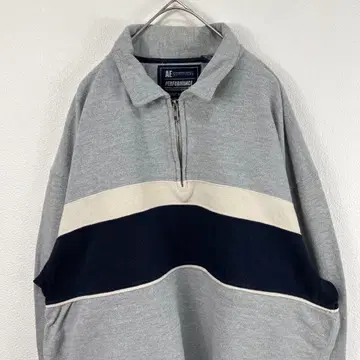 USA 구제 의류 아메리칸 이글 하프 지퍼 맨투맨 그레이