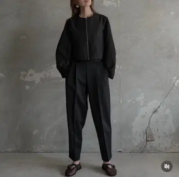 roughlow 라우 softvertical pants black 1