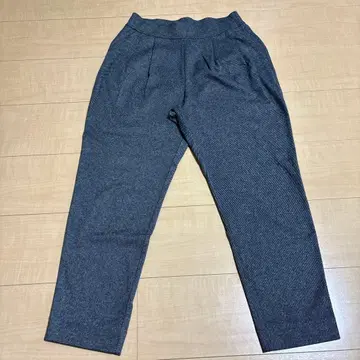 RUPULA 다크 그레이 테이퍼드 팬츠