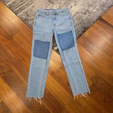 COCO DEAL 패치워크 디자인 컷 데님