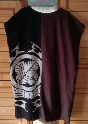 통으로 그린 (겹매화문)과 보자기로 만든 빈티지 원단 튜닉