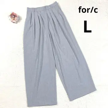 [포씨] 턱 와이드 팬츠 (L) 슬랙스 넉넉한 발수 그레이