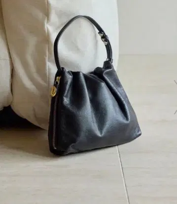 gemeile 가죽 원 핸들 백 블랙