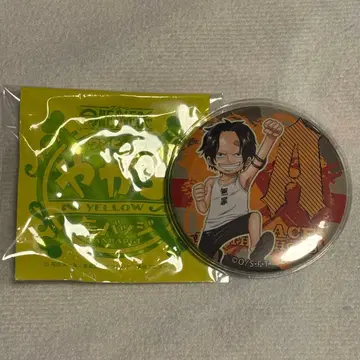 원피스 무기와라 스토어 챤 캔뱃지 yellow 에이스