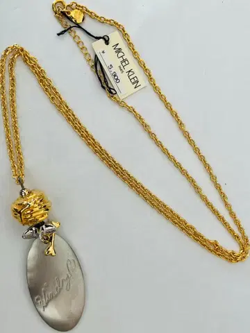 Michel Klein 미쉘클랑 플레이트 롱 목걸이