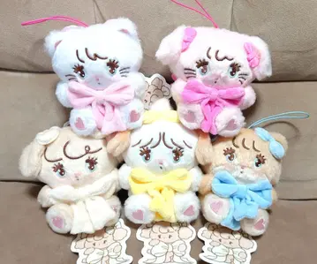 mikko 캐릭터 안아주는 리본 마스코트 세트 모음